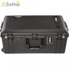 Peli AIR CASE 1626 műanyag gurulós, kerekes védőtáska, védőtok - fekete színben, választható felszereltséggel Belső: 715 x 358 x 298 mm